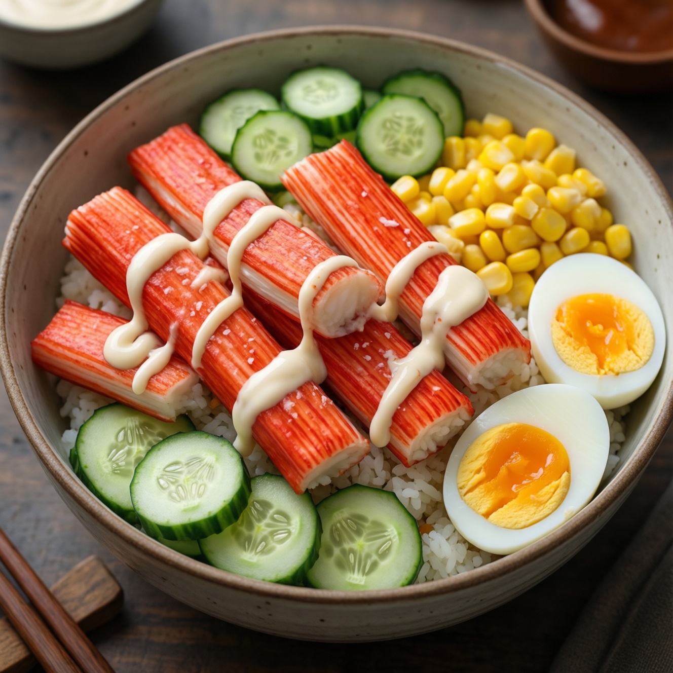 Классический крабовый салат с рисом и кукурузой: рецепт и секреты нежной текстуры