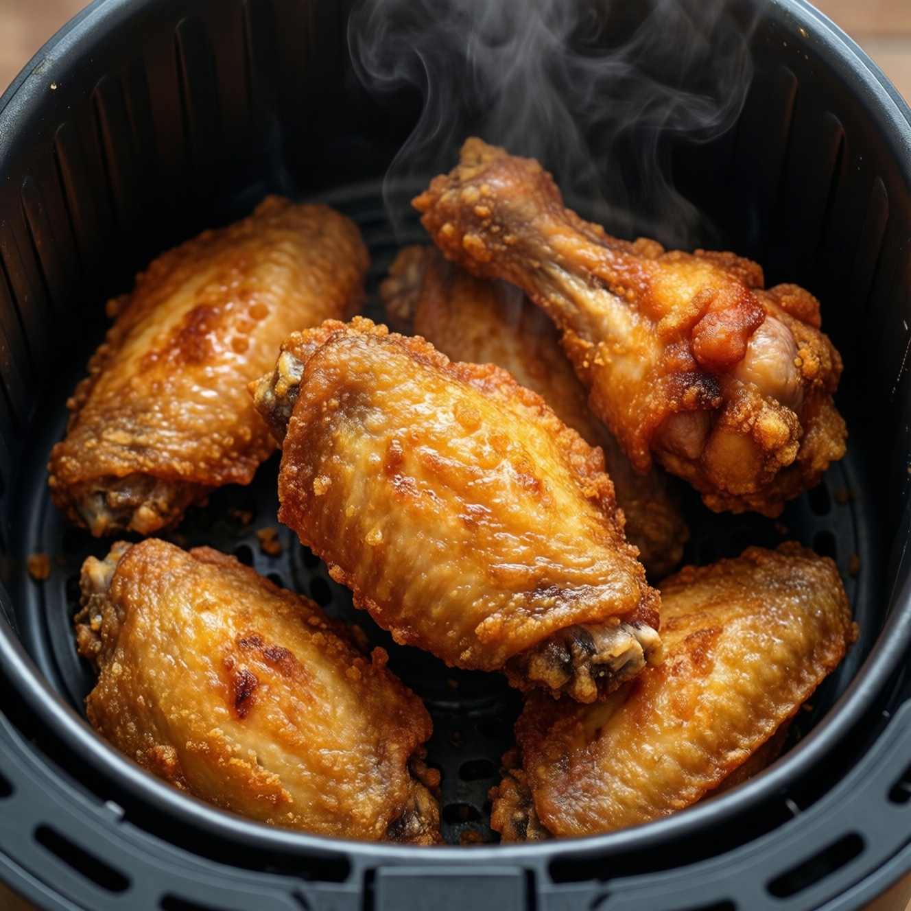 Куриные крылышки как в Kfc в аэрогриле: хрустящая корочка без масла